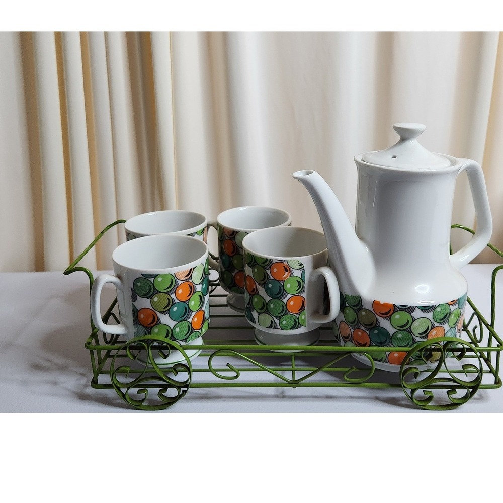 Carnival Japan Tea  8 piece Set --Gumball Design R6793